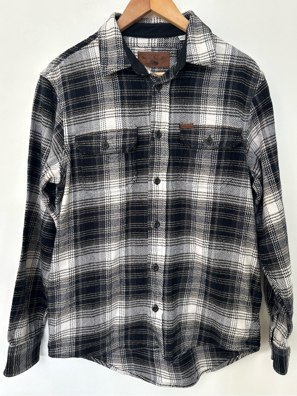 Orvis Men’s Plaid Flannel Shirt Jacket Small 100% Cotton Overshirt Shacket